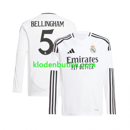 Real Madrid Jude Bellingham 5 Hjemme Fotballdrakt 2024/25 Langermet